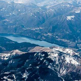 Aerial view of Lake Orta