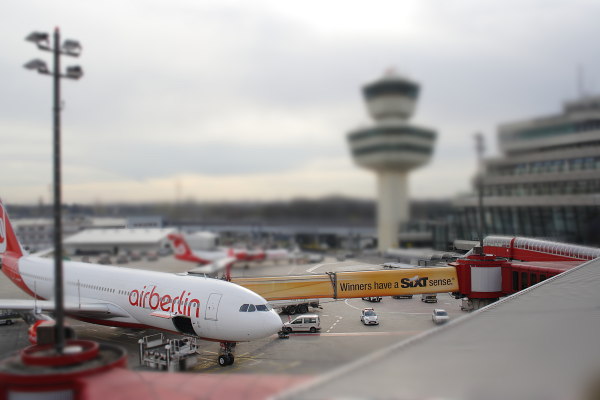 Air Berlin aircraft at Berlin-Tegel airport