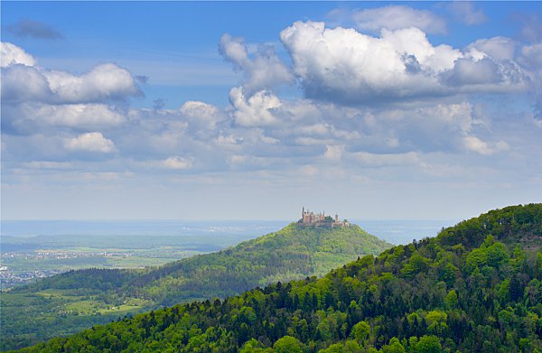 view on Hohenzollern castle