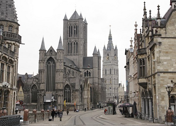 Saint Nicholas church and Belfry of Ghent