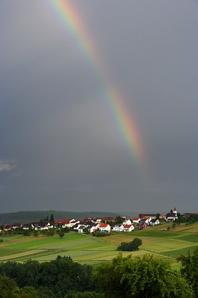 fading rainbow over Altenriet