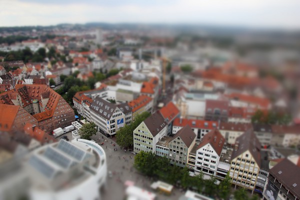 view of Ulm from cathedral
