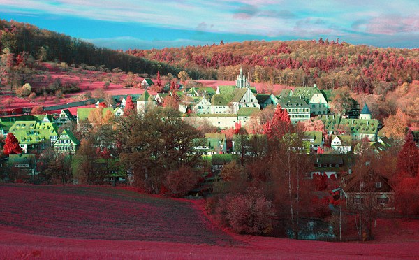 Kloster Bebenhausen Flaschfarbinfrarotaufnahme (NRG)