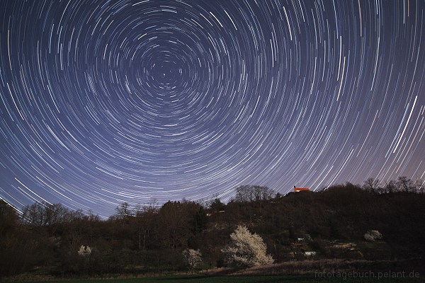 Wurmlinger Kapelle mit Startrails