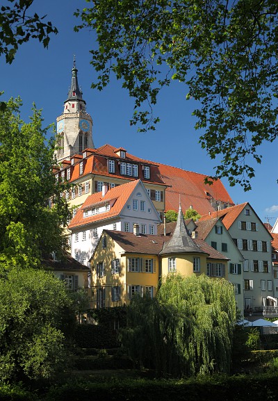 Tbingen church and Hlderlinturm