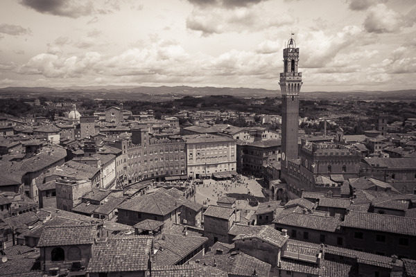view of Piazza del Campo, Siena