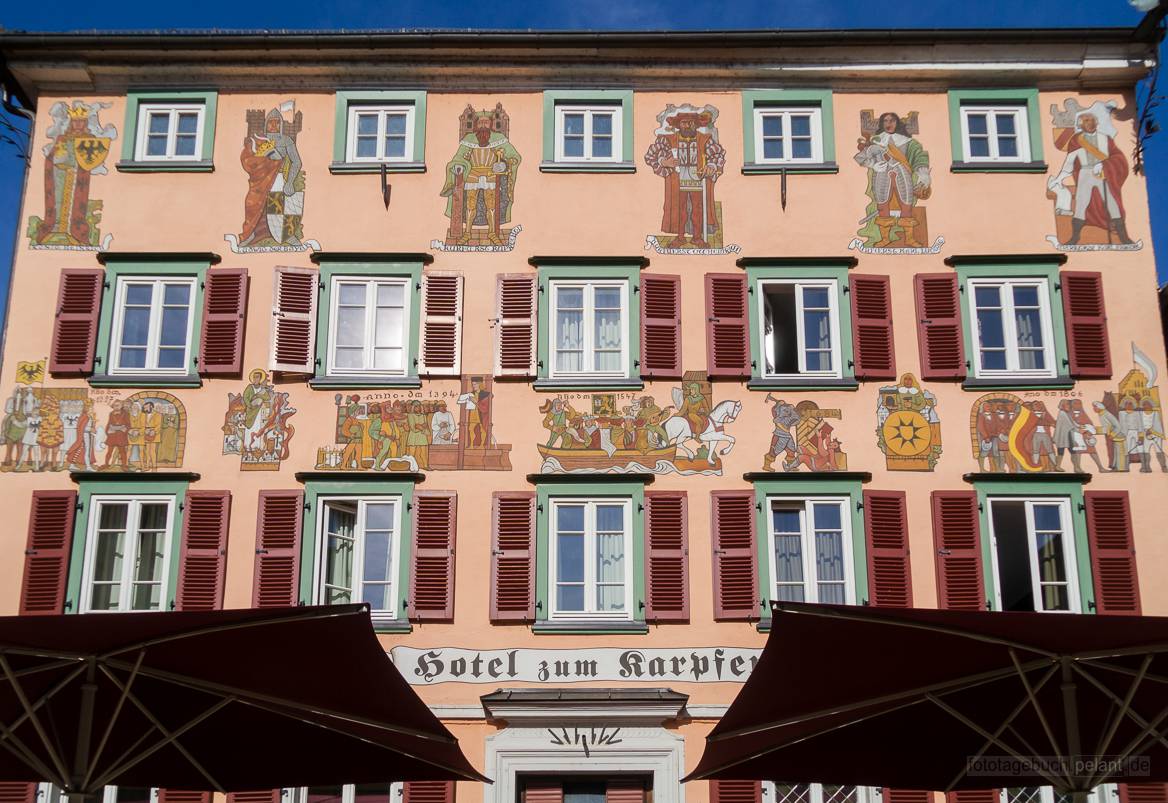 Fassade des Hotel Karpfens, Eberbach