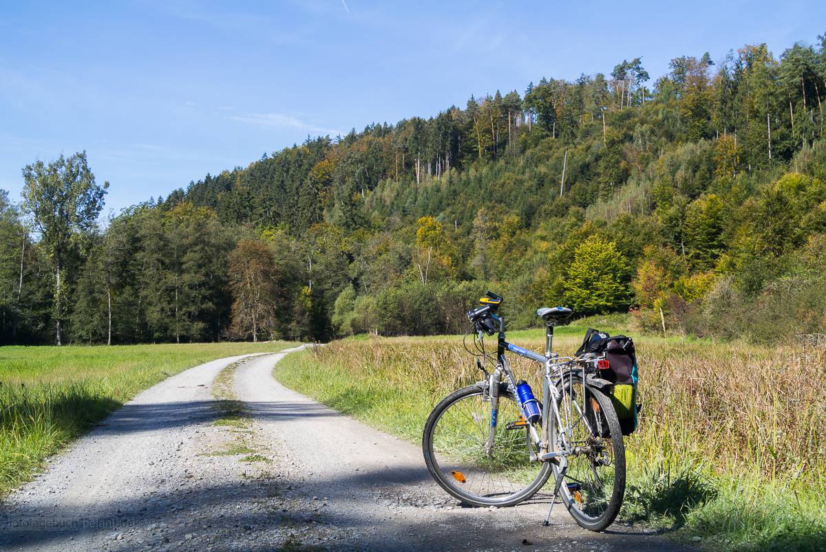bicycle in Goldersbach valley, Schnbuch forest
