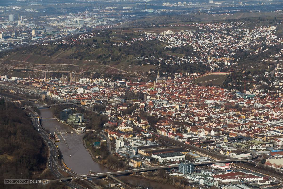 Luftaufnahme von Esslingen