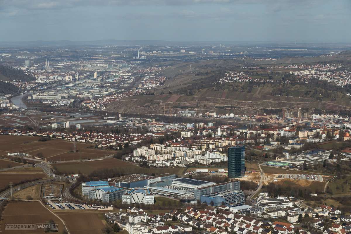 view of Berkheim, Zollberg and Obertrkheim