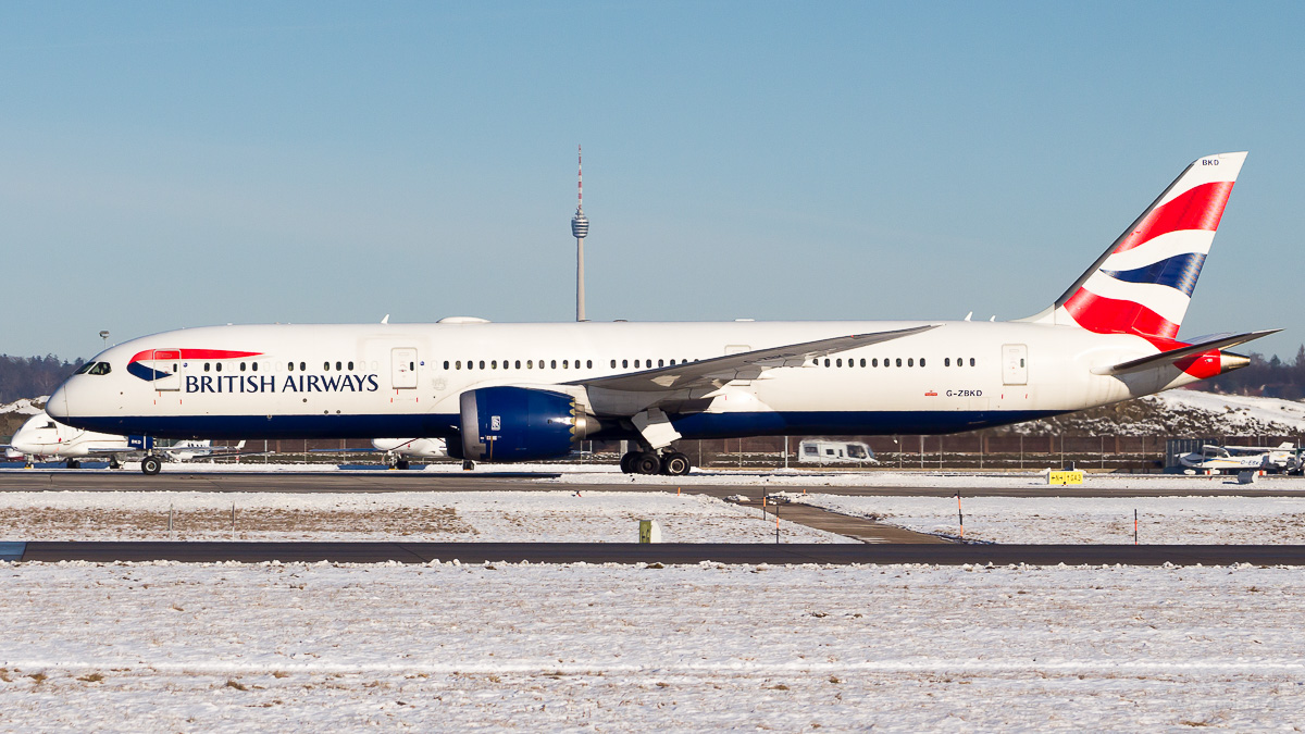 G-ZBKD | British Airways | Boeing 787-9 at Stuttgart airport (STR)