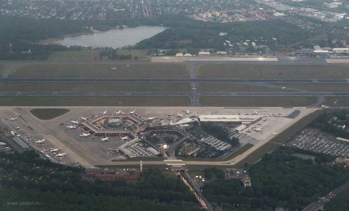 Berlin-Tegel airport, aerial view (TXL)