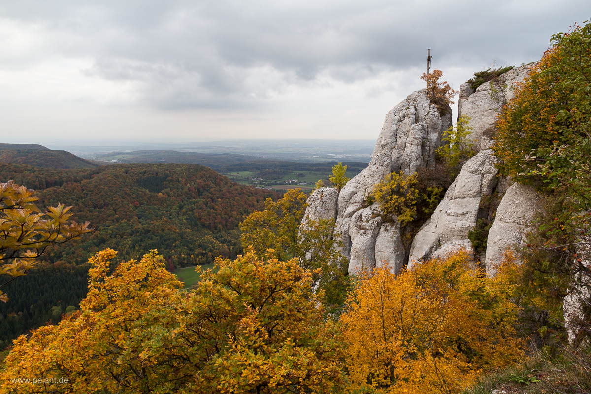 Der Wackerstein bei Pfullingen im Herbst