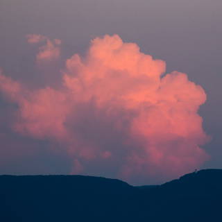 Gewitterwolke ber der Schwbischen Alb