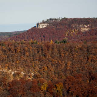 Mdlesfels (Schwbische Alb) near Pfullingen in autumn