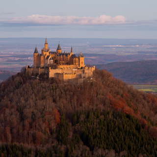 Hohenzollern castle at dawn