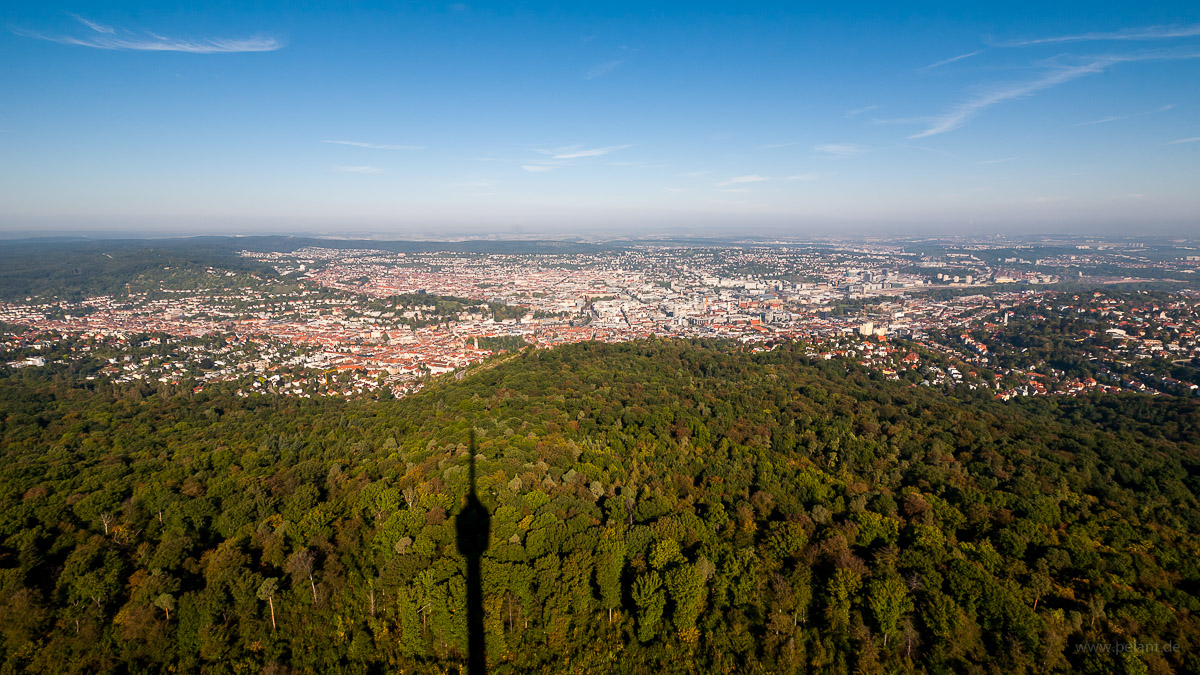 view of Stuttgart from the TV tower