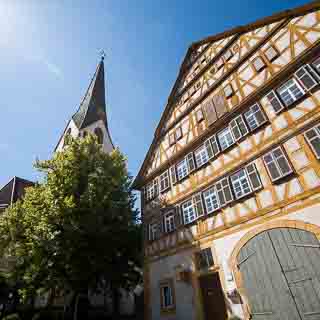 Pfarrhaus von Aichtal-Grtzingen, Fachwerkhaus