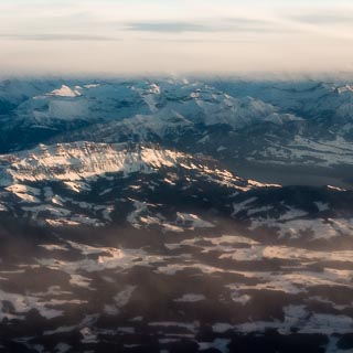 aerial view of Sigriswilgrat, Gggisgrat and Lake Thun