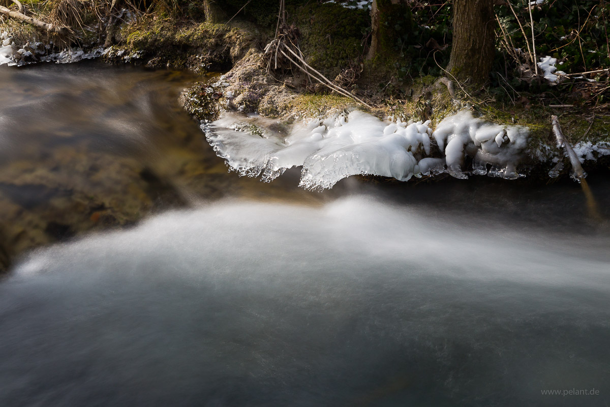 Brhlbach stream photographed with long exposure time