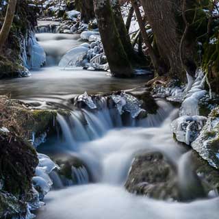 Brhlbach stream in winter