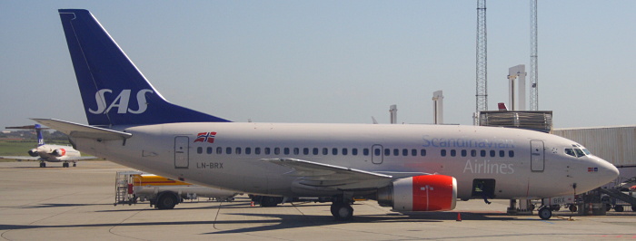 LN-BRX - SAS Norge Boeing 737-500