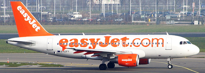 G-EZFY - easyJet Airbus A319