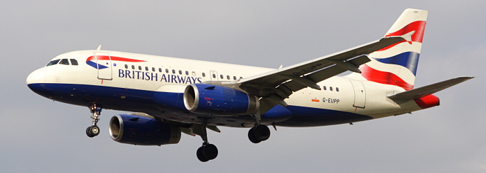 G-EUPP - British Airways Airbus A319