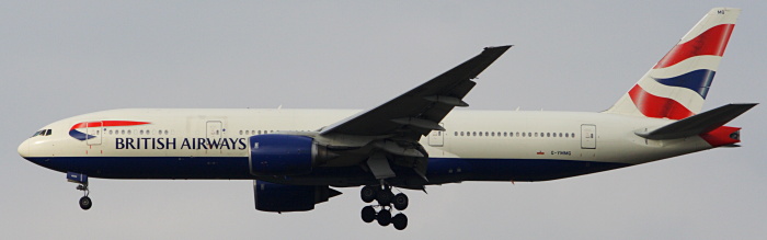 G-YMMG - British Airways Boeing 777-200