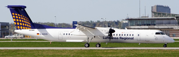 D-ADHS - Augsburg Airways Dash 8Q-400
