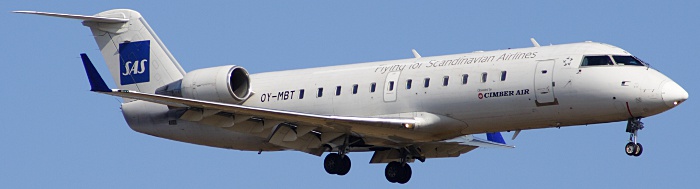 OY-MBT - Cimber Sterling Bombardier CRJ200