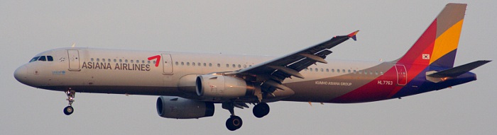HL7763 - Asiana Airlines Airbus A321