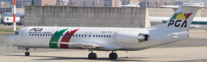 CS-TPC - PGA Portuglia Airlines Fokker 100