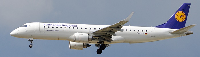 D-AECH - Lufthansa CityLine Embraer 190