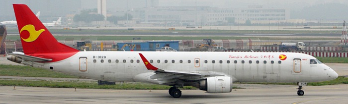 B-3129 - Tianjin Airlines Embraer 190