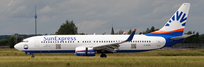 D-ASXS - SunExpress Deutschland Boeing 737-800