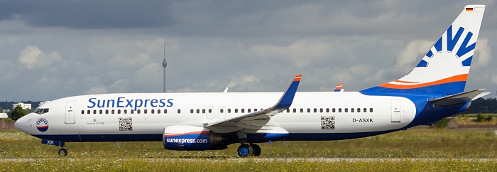 D-ASXK - SunExpress Deutschland Boeing 737-800
