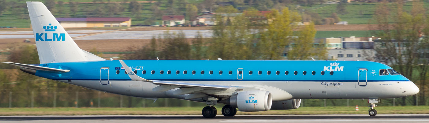 PH-EZT - KLM cityhopper Embraer 190