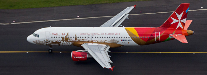 9H-AEO - Air Malta Airbus A320