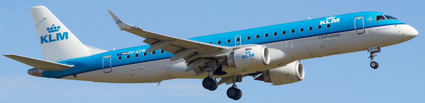 PH-EZW - KLM cityhopper Embraer 190