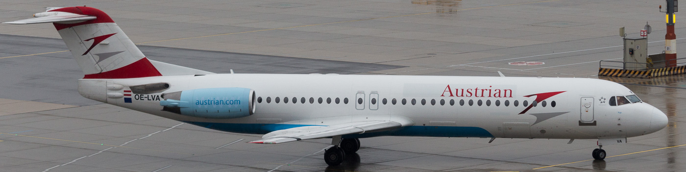 OE-LVA - Austrian Airlines Fokker 100