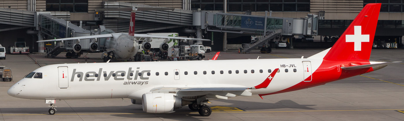 HB-JVL - Helvetic Airways Embraer 190