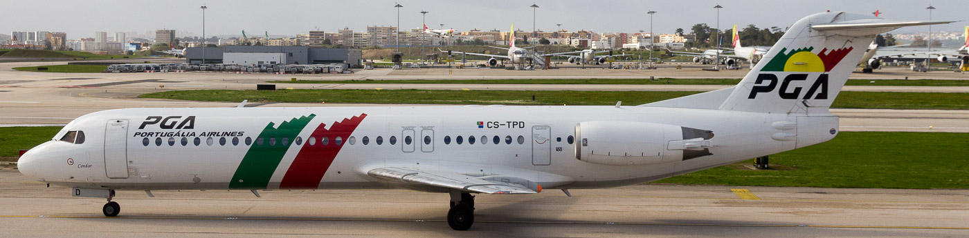CS-TPD - PGA Portuglia Airlines Fokker 100