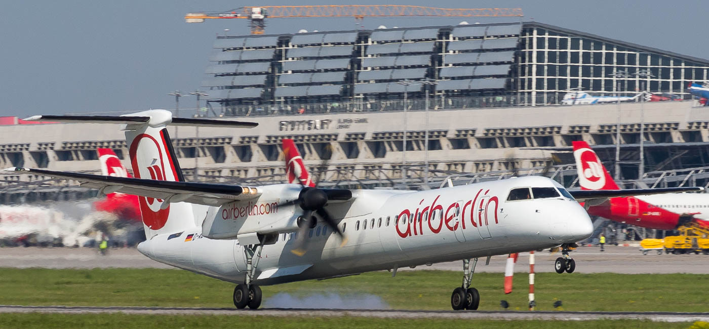 D-ABQQ - Air Berlin op. by LGW Dash 8Q-400