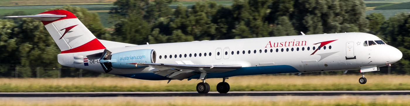 OE-LVI - Austrian Airlines Fokker 100