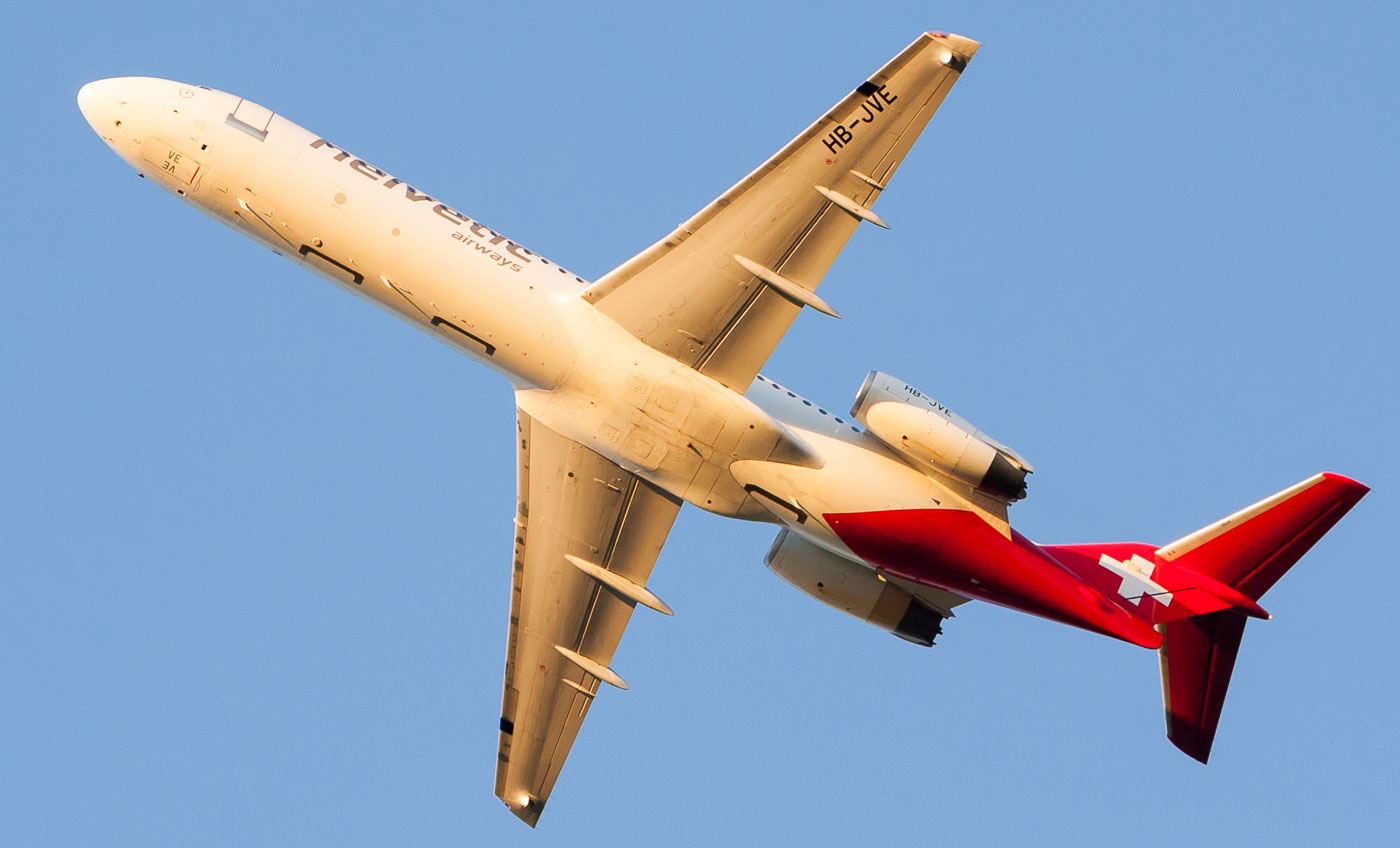 HB-JVE - Helvetic Airways Fokker 100