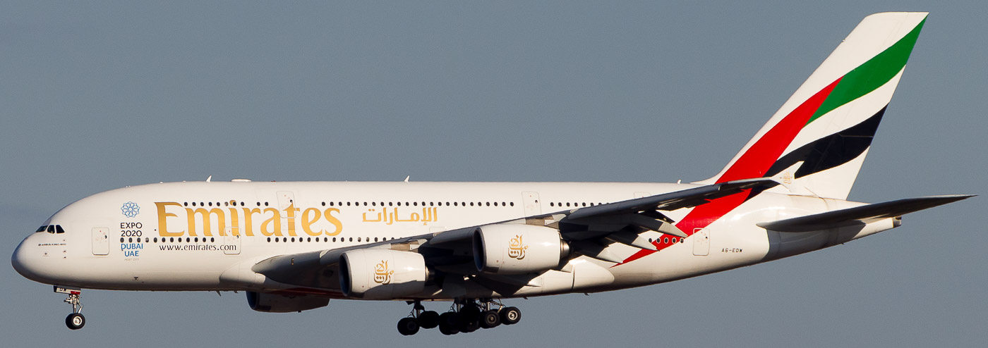 A6-EDW - Emirates Airbus A380-800