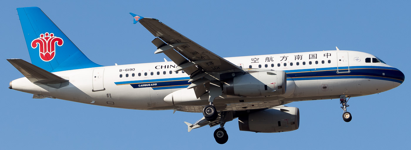 B-6190 - China Southern Airbus A319