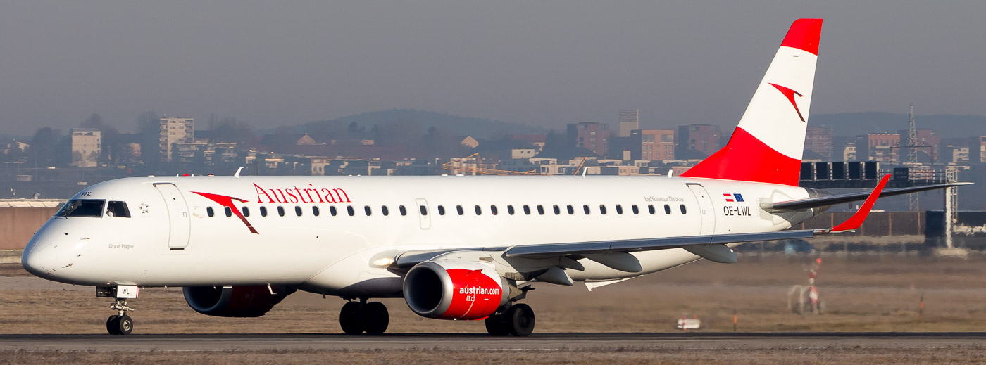 OE-LWL - Austrian Airlines Embraer 195