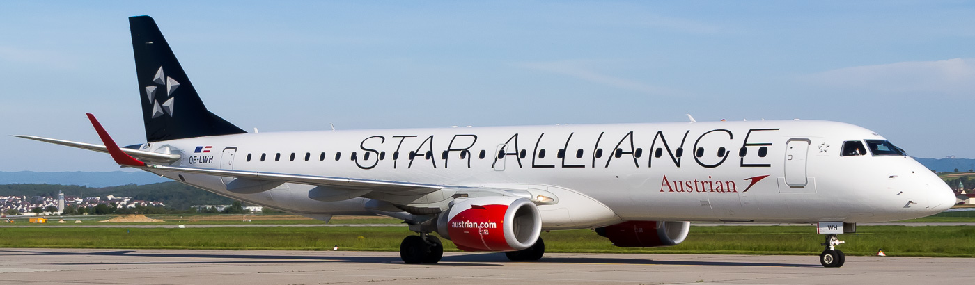 OE-LWH - Austrian Airlines Embraer 195